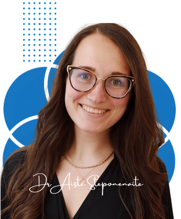 Dr Aiste Steponenaite Dr Aiste Steponenaite is a neuroscientist and lecturer in Biological Sciences at the Medway School of Pharmacy. Her research focuses on circadian rhythms and brain ageing, with past work supported by the University of Oxford and Leverhulme Trust.
