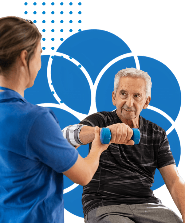 Neuro-physiotherapy patient at Neurowell Neuro physiotherapy patient at Neurowell during therapy sessions