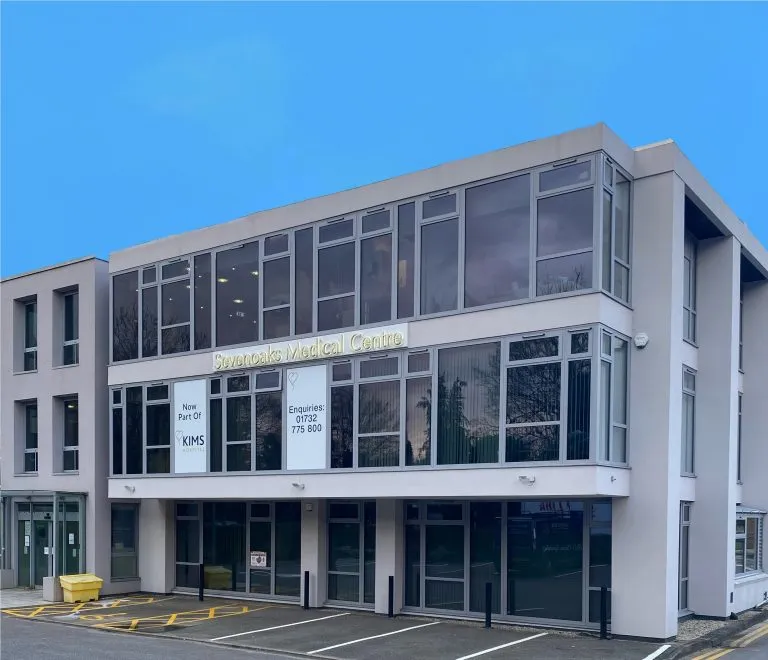 front of a hospital building